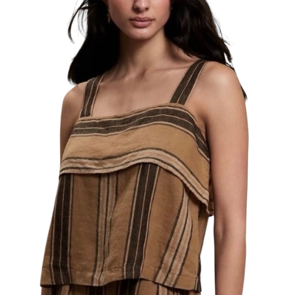 Banana Republic Mia Square Neck Linen Tank - Size S
